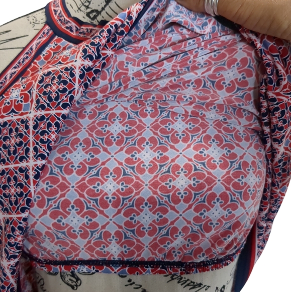 Max Studio Red Medallion Racer Back Halter Top Dress Size S NWT - Picture 8 of 11